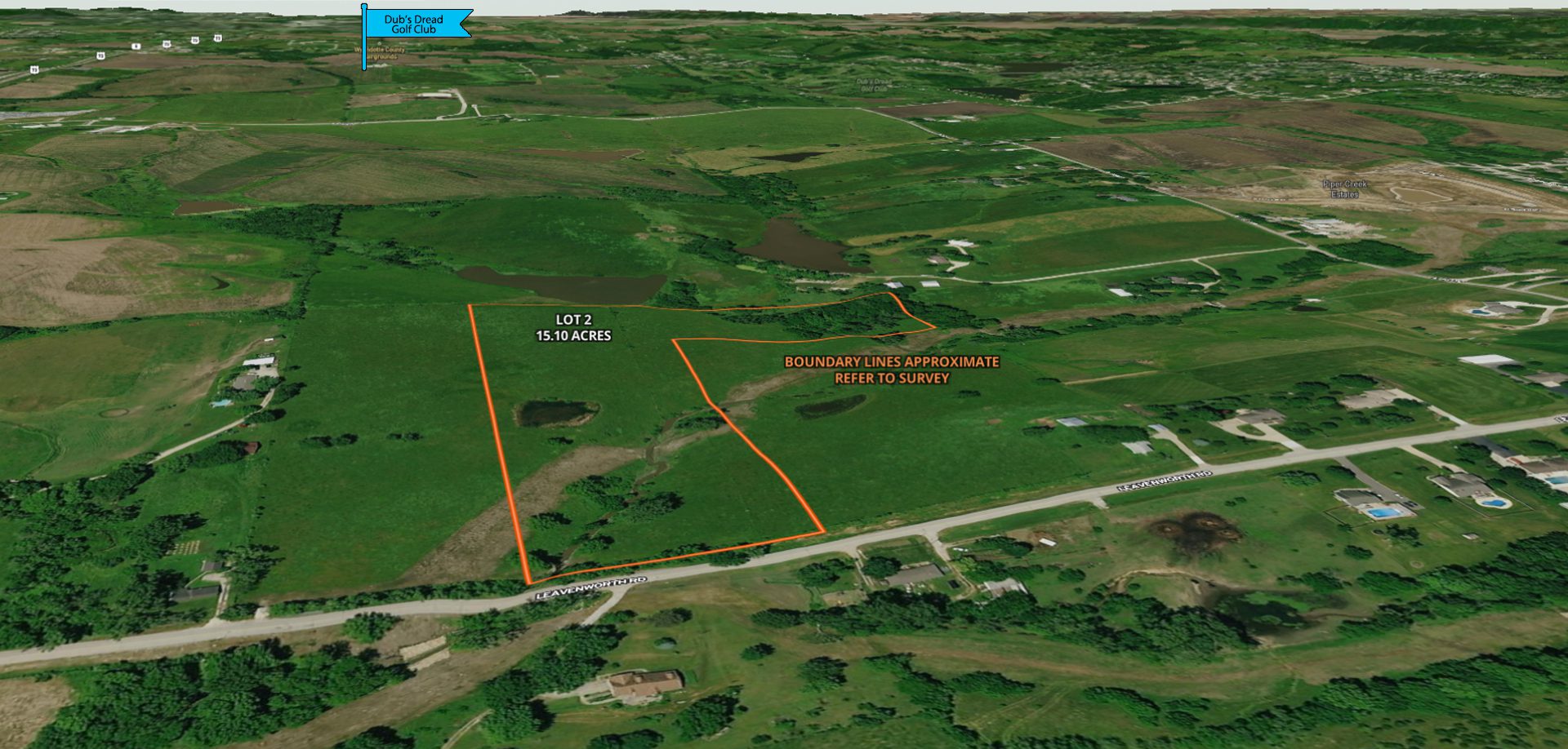 Image: 15 Acre lot 13370 Leavenworth Rd KC KS